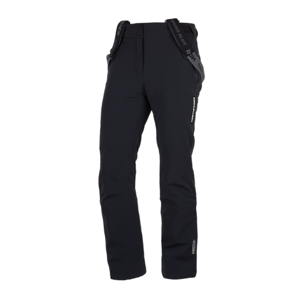 Ženske smučarske hlače NORTHFINDER CASSANDRA s PrimaLoft® Eco Black izolacijo nudijo toploto, 10K/10K zaščito in popolno udobje. Raztegljiv material, RECCO® sistem in vodoodporne YKK® zadrge za brezskrbno smučanje.