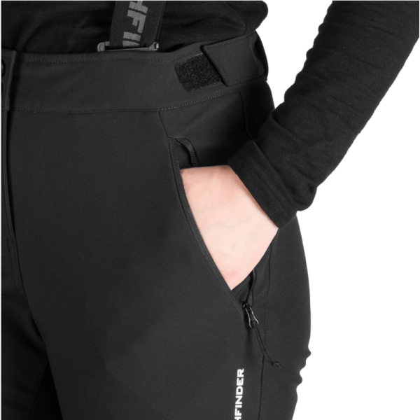 Odkrijte udobne in tople ženske softshell smučarske hlače Northfinder Taya z vodnim stolpcem 10.000 mm, zračnostjo 5.000 g/m²/24 h, notranjimi gamašami in ojačanim spodnjim delom. Idealne zimske hlače za smučanje z odlično zaščito proti vetru in vlagi.