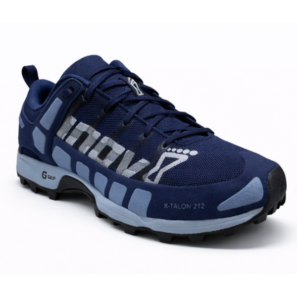 Ženske trail superge INOV8 X-TALON 212 z 8 mm čepki in Stickygrip podplatom za maksimalen oprijem v blatu in na skalah. Lahke, hitre in natančne – idealne za tekmovanja in tehničen teren.