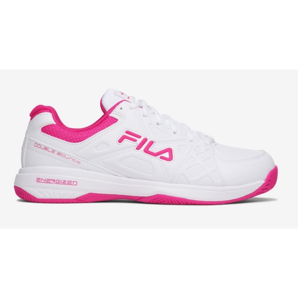 The FILA SABIA LITE 2 sports shoes, from the iconic FILA brand, are an excellent choice for tennis. The foam, ergonomic heel reinforcement provides optimal support, while the extended rubber protection at the front protects your toes.