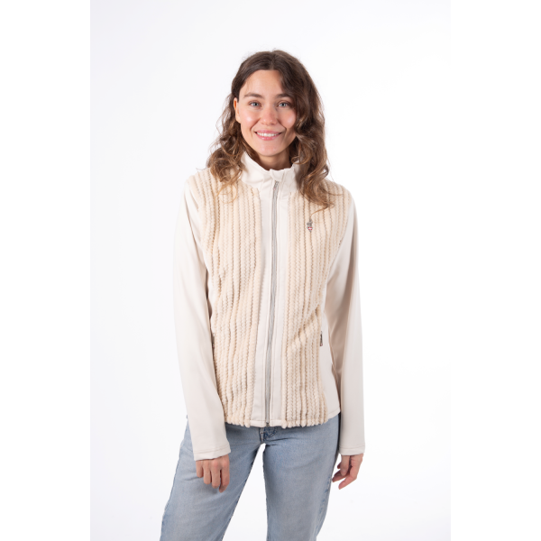 Odkrij udoben in raztegljiv ženski midlayer AULP CISSY SWANN. Popoln kot topli srednji sloj za smučanje, pohodništvo ali vsakdan. Izjemna zračnost, mehak flis in vrhunska svoboda gibanja. Naroči pri AS Sport Outlet!