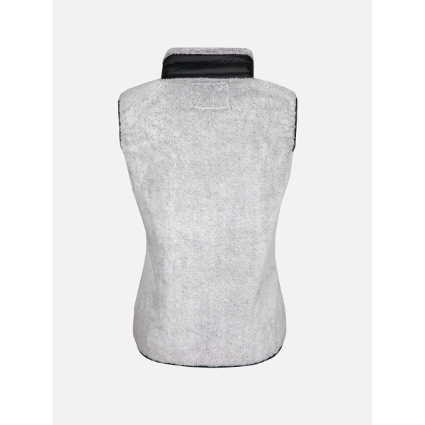 Ženski smučarski brezrokavnik AULP UNIMA iz mehkega umetnega krzna nudi ravno prav topline in popolno svobodo gibanja. Idealen za plastno oblačenje v gorah ali mestu. Slim fit kroj za eleganten videz.