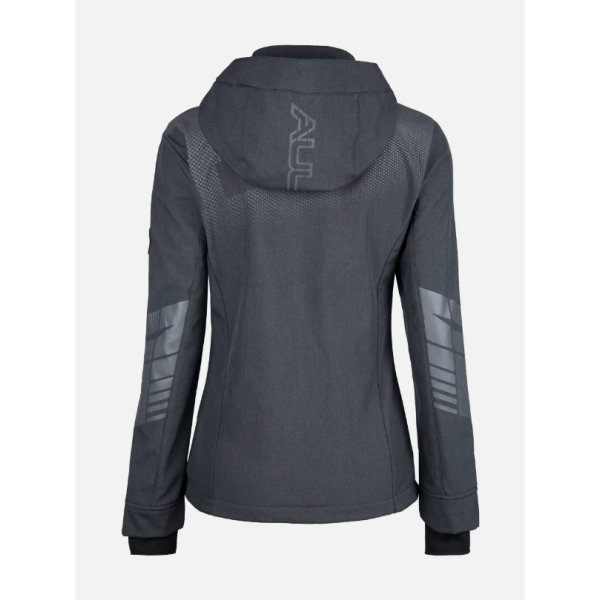 Ženski softshell AULP NELKA v sivi barvi združuje športni slog in funkcionalnost. Raztegljiv material, snemljiva kapuca in Lycra manšete s palčnimi odprtinami zagotavljajo udobje pri vseh outdoor aktivnostih.