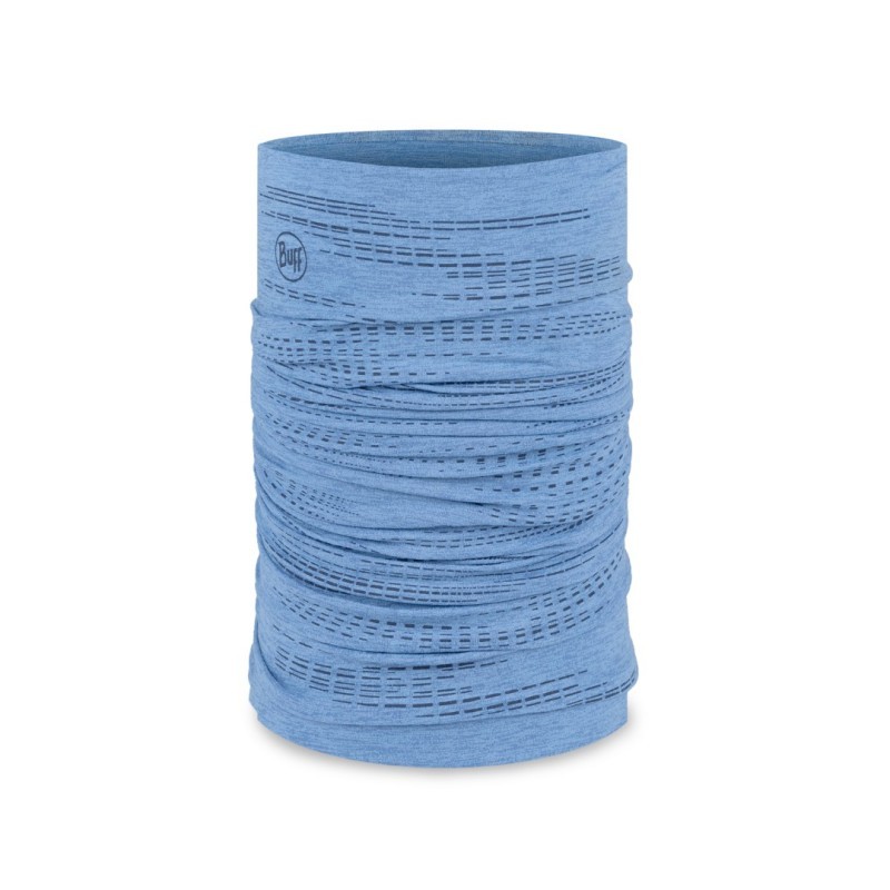 Odkrijte tehnično in odsevno tubo BUFF® DryFlx® Solid Washed Blue za tek, pohodništvo in kolesarjenje. Ultralahka, zračna in 4-smerno raztegljiva tuba z recikliranimi materiali in 360º odsevnostjo. Idealna za vse aktivnosti na prostem v hladnem vremenu.