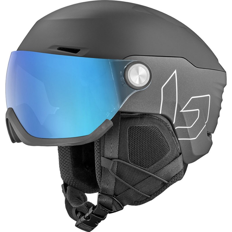 Ski Helmet V-RYFT PURE BLACK COAL MATTE PHOTOCROMIC