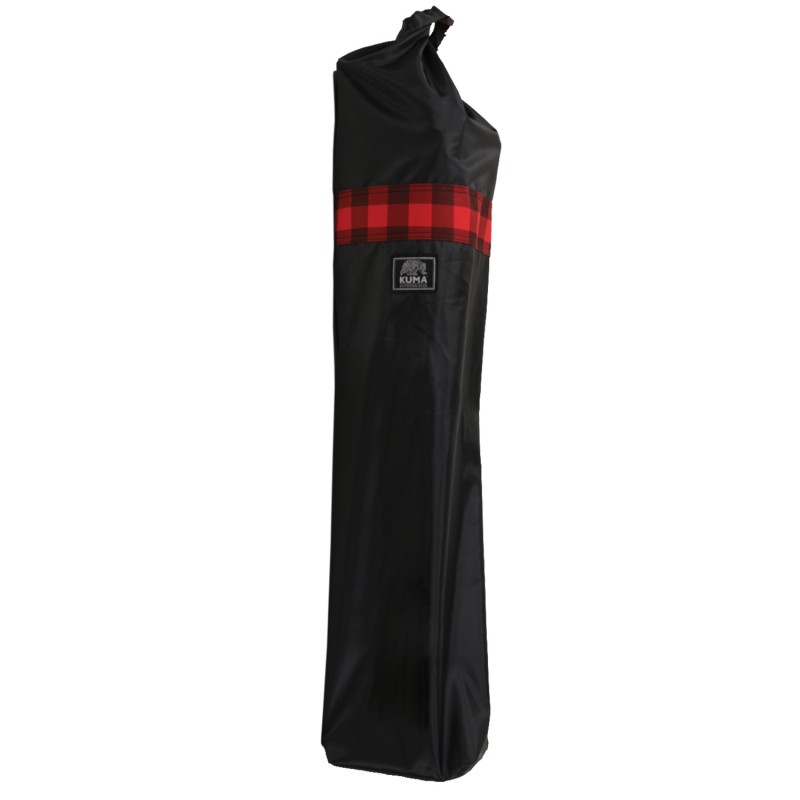 Zložljiv stol KUMA Switchback v rdeči in črni barvi je izjemno vsestranski in udoben. Oblikovan z ravnovesjem udobja in vrhunske izdelave, vključuje izolirano držalo za pijačo in stranski mrežasti žep za telefon. 