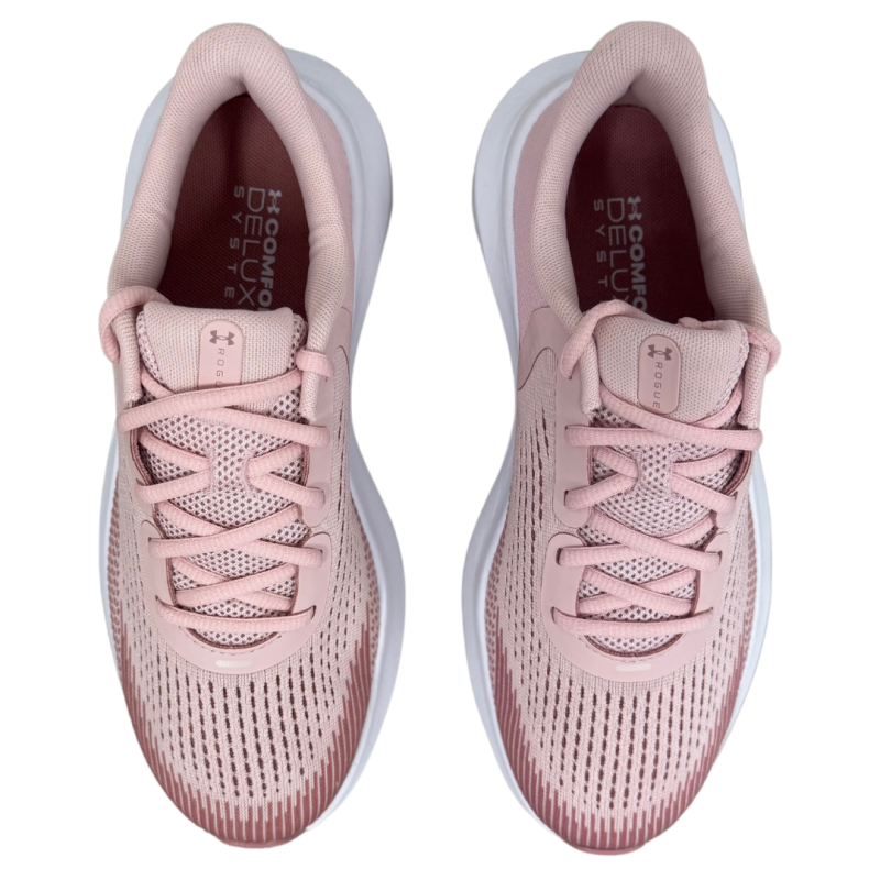 Ženske tekaške superge Under Armour W CHARGED ROGUE 5 
 ponujajo vrhunsko udobje in podporo med tekom. Z napredno tehnologijo CHARGED CUSHIONING zagotavljajo odlično blaženje in vračanje energije.