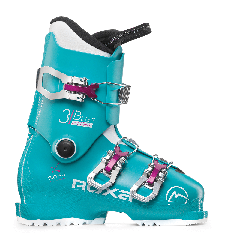 Roxa otroški smučarski čevlji Bliss 3 so narejeni v Italiji. Čevlji so topli udobni in zahvaljajoč gumi Gripwalk na podplatu nudijo odlično ergonomijo pri hoji in pomaga preprečevati drsenje.