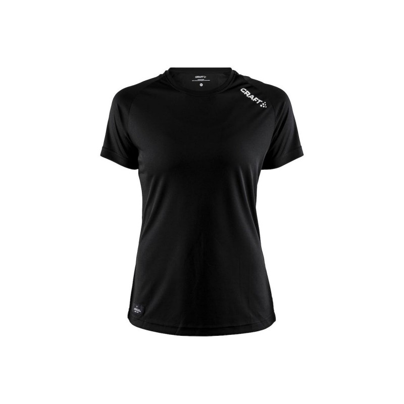 The women's sports shirt CRAFT COMMUNITY FUNCTION TEE - a comfortable running shirt with short sleeves, made from lightweight and breathable material. It dries quickly and effectively wicks moisture, allowing for free movement during activities.