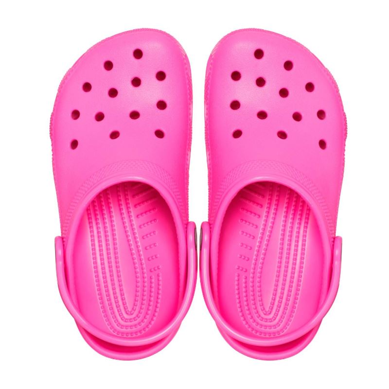 Otroški natikači Crocs Classic Kids Clog K 206991 z lahkotno zasnovo, prezračevalnimi odprtinami in vrtljivim petnim paščkom za udobno vsakodnevno uporabo.