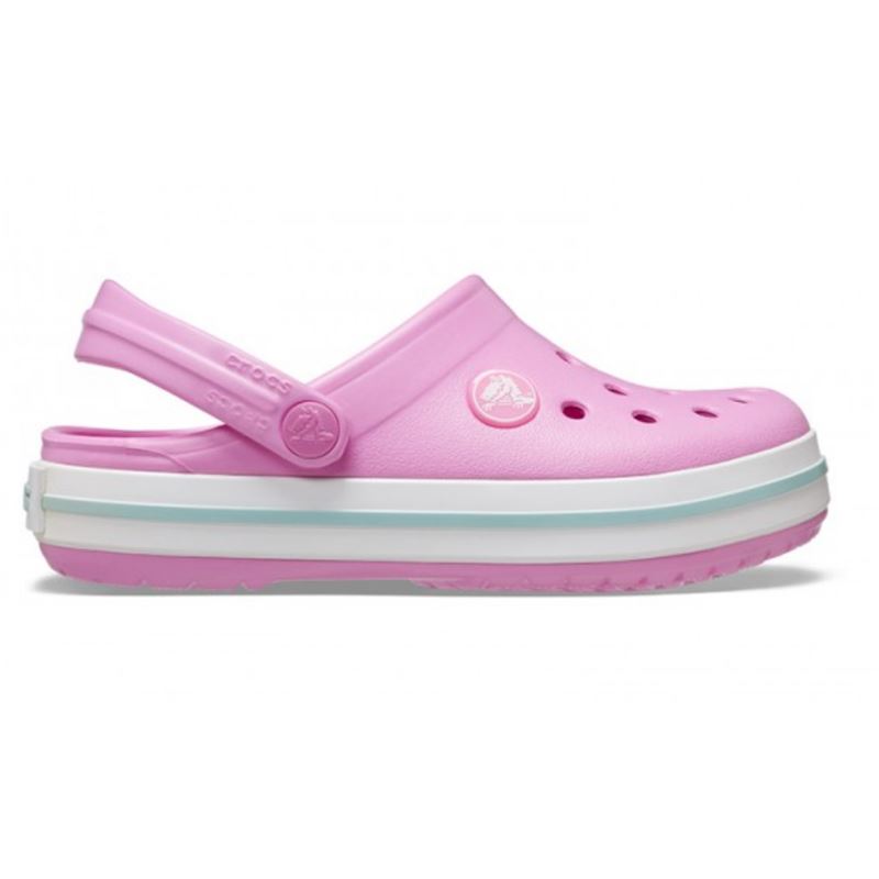 Otroški natikači Crocs Crocband Kids Clog T 207005 s športnim retro dizajnom, prezračevalnimi odprtinami in vrtljivim petnim paščkom za udobno vsakodnevno uporabo.
