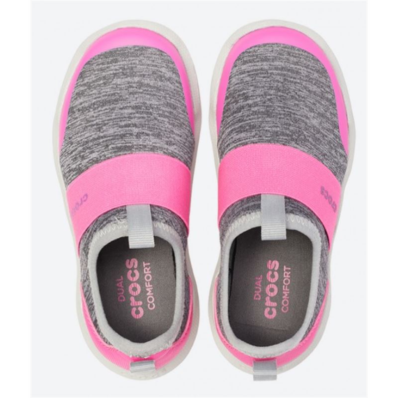 Otroški Crocs Swiftwater Easy On HTHR Shoe Kids 205363 športni čevlji z lahkotno in zračno zasnovo, Croslite™ blaženjem ter Easy On sistemom za hitro in enostavno obuvanje.