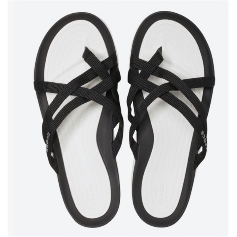 Crocs Swiftwater Webbing Flip W 205479 so ženske japonke z mehkimi tekstilnimi paščki in lahkim Croslite™ podplatom, ki zagotavlja udobje in blaženje pri vsakem koraku. Zaradi hitro sušeče zasnove in zanesljivega oprijema so odlična izbira za poletne sprehode, dopust ter aktivnosti ob vodi.