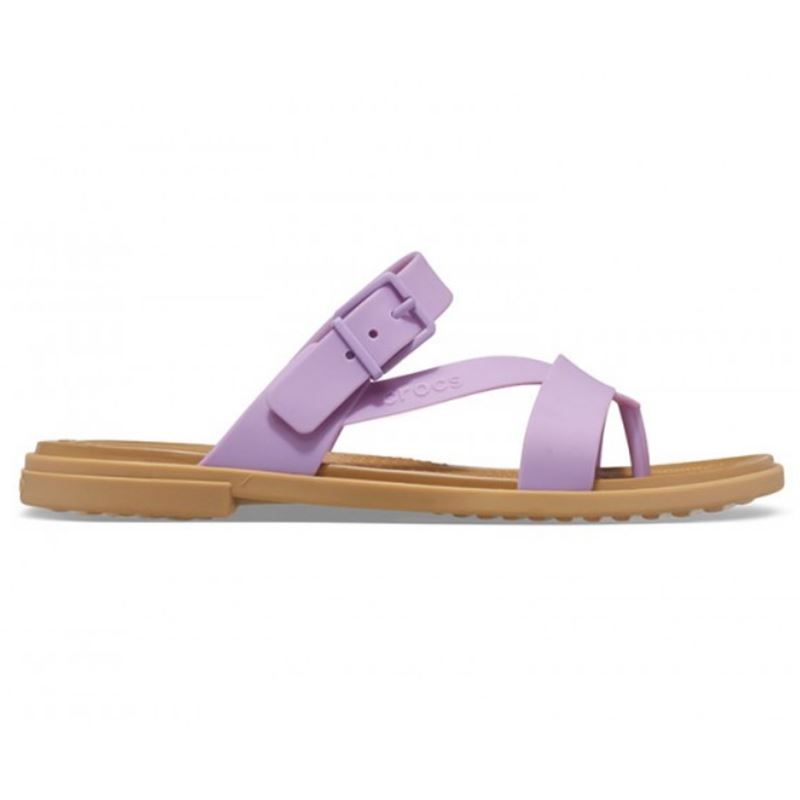 Ženski sandali Crocs Tulum Toe Post Sandal W 206108 z elegantnimi minimalističnimi paščki, lahkotno zasnovo in udobnim LiteRide™ podplatom za sproščene poletne dni.