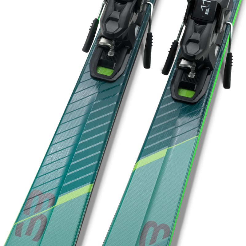 Elan Primetime 33 (25/26) – vsestranske smuči za urejene proge z Mono Ti ojačitvijo, gladkim prehodom robnik–robnik in popolno stabilnostjo za celodnevno karving zabavo.