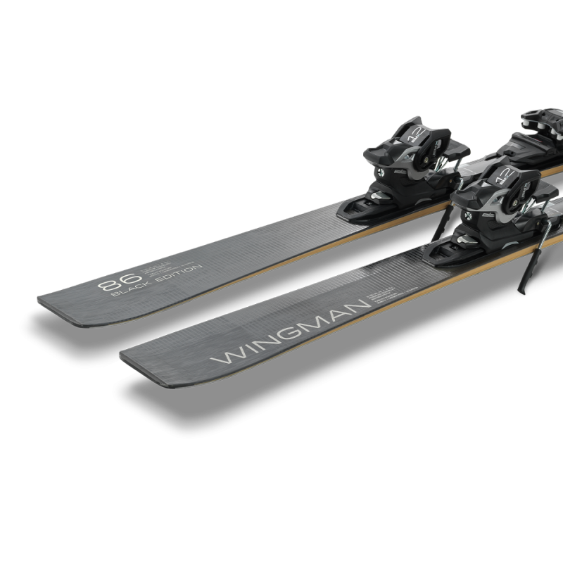 Skis Elan Wingman 86 Black Edition (25/26) combine carbon and titanium strength for superior stability, responsiveness, and precision. Created for demanding skiers who want complete performance and a prestigious look.