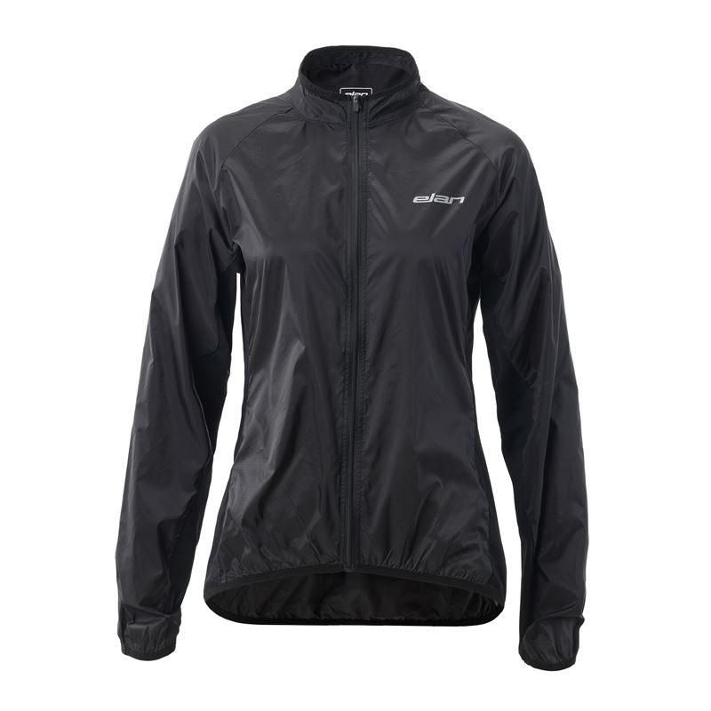 Ženska kolesarska jakna ELAN BIKE BLACK W v elegantni črni barvi združuje minimalističen videz in visoko funkcionalnost. Lahka, zračna tkanina omogoča učinkovito odvajanje vlage in udobje med vožnjo, medtem ko vodoodbojna obdelava nudi zaščito v spremenljivih vremenskih razmerah.