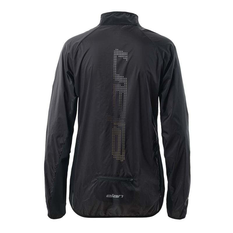 Ženska kolesarska jakna ELAN BIKE BLACK W v elegantni črni barvi združuje minimalističen videz in visoko funkcionalnost. Lahka, zračna tkanina omogoča učinkovito odvajanje vlage in udobje med vožnjo, medtem ko vodoodbojna obdelava nudi zaščito v spremenljivih vremenskih razmerah.
