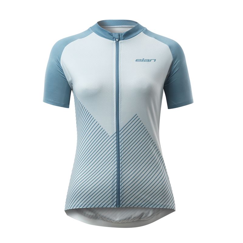 Ženski kolesarski dres ELAN BIKE V1 BLUE W izstopa z modernim modrim odtenkom in dinamičnim športnim dizajnom. Lahek, zračen in raztegljiv material omogoča odlično prileganje ter učinkovito odvajanje vlage, kar zagotavlja udobje tudi med daljšimi in zahtevnejšimi vožnjami.