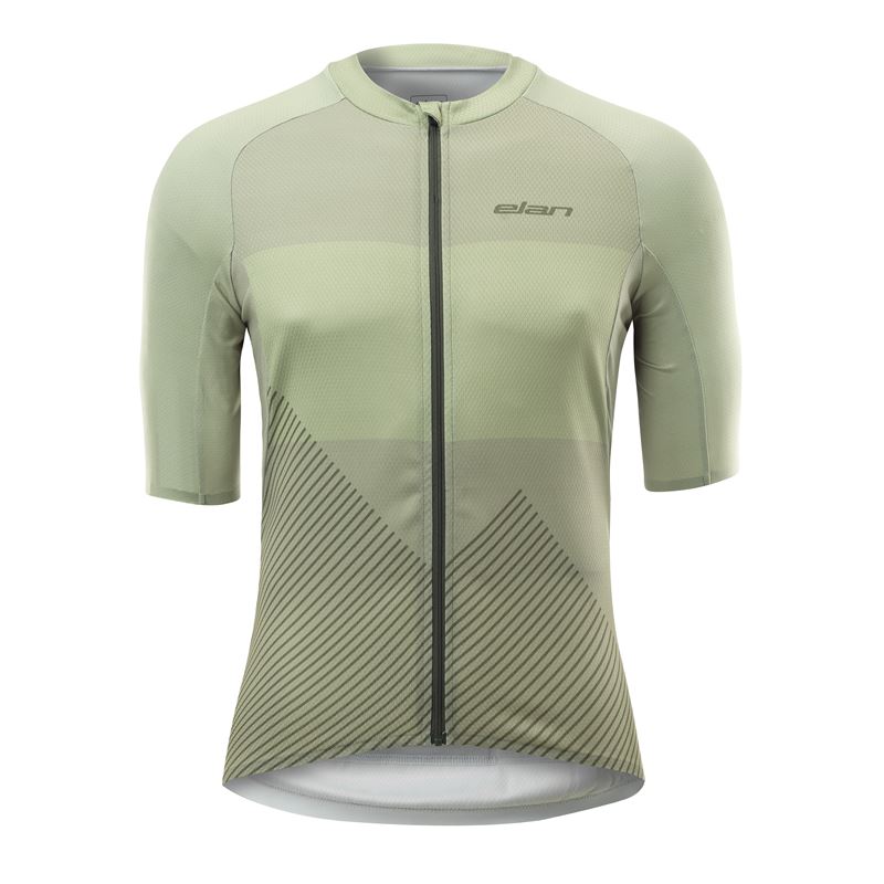 Moški kolesarski dres ELAN BIKE V1 GREEN M izstopa z energičnim zelenim odtenkom in sodobnim športnim dizajnom. Lahek, zračen in raztegljiv material omogoča odlično prileganje ter učinkovito odvajanje vlage, kar zagotavlja udobje tudi med daljšimi in intenzivnimi vožnjami.