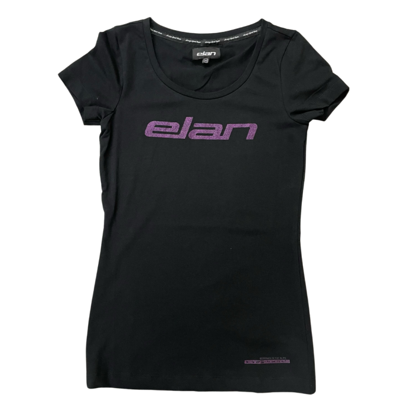 The women's black ELAN T-SHIRT LADY GLITTER with short sleeves is a real feast for the eyes, combining chic and comfort in an extremely attractive way. This shirt is designed for women who appreciate modern style and want to stand out from the crowd.