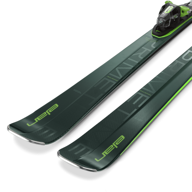 The Primetime 33 skis are designed for all-day enjoyment, combining versatility with exceptional edge responsiveness to create a light yet energetic experience.