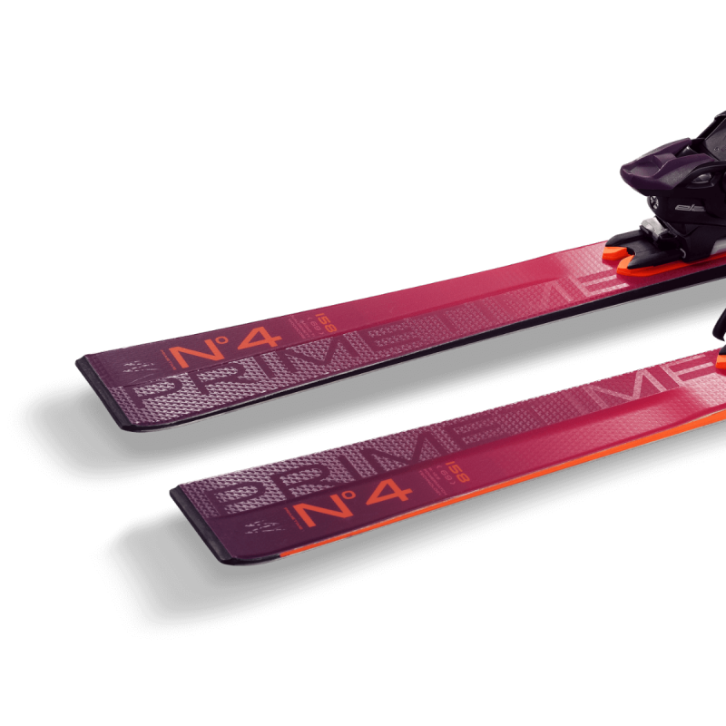 Primetime N°4 skis offer an excellent combination of power and quick edge responsiveness, providing an exciting and playful carving experience.