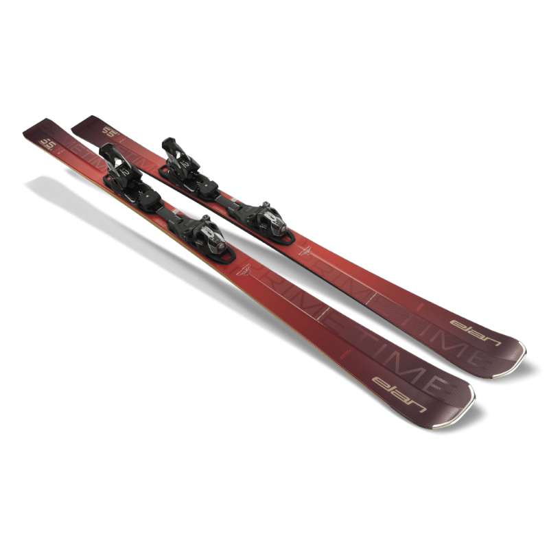 The Primetime 55 offers power and improved edge control. It is designed on a wider platform that provides a generous and exciting ride. The Primetime 55 skis deliver performance for carving arcs on a slightly wider (74 mm) platform.
