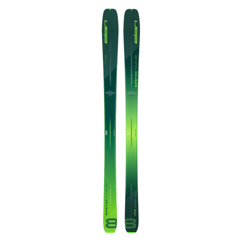 Elan Ripstick Tour 88 is a lightweight, versatile touring ski designed for excellent performance in both ascents and descents. With a width of 88 mm and a weight of approximately 1250 g, it offers lightness, stability, and playfulness in all snow conditions.