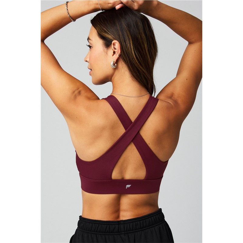 Ženski športni nedrček FABLETICS Oasis Twist Sports Bra s srednjo podporo, twist dizajnom in udobnim krojem za vadbo.