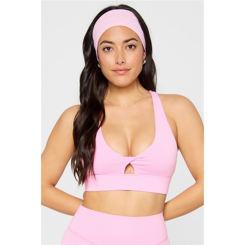 Ženski športni nedrček FABLETICS Oasis Twist Sports Bra s srednjo podporo, twist dizajnom in udobnim krojem za vadbo.