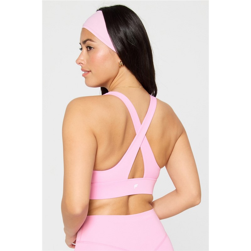 Ženski športni nedrček FABLETICS Oasis Twist Sports Bra s srednjo podporo, twist dizajnom in udobnim krojem za vadbo.