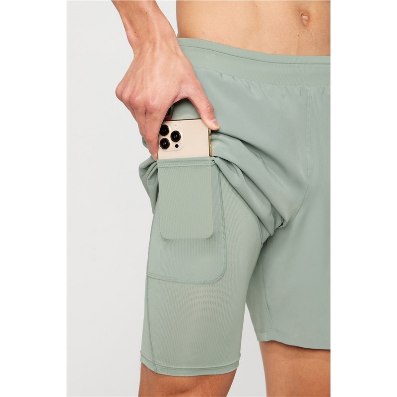 Moške kratke hlače FABLETICS The 7 Fundamental Short II Lined z notranjo podlogo, športne hlače za tek, fitnes in trening.