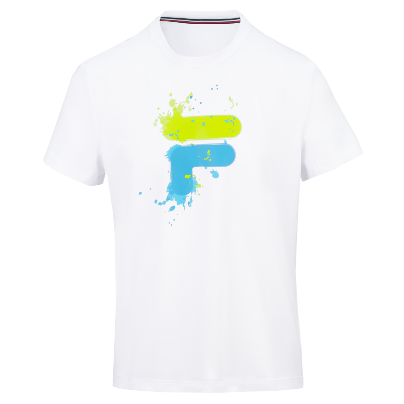 Otroška majica FILA NEVIO KIDS WHITE v beli barvi s prepoznavnim FILA logotipom. Udoben in klasičen dizajn, primeren za šolo, šport in vsakodnevno nošenje.
