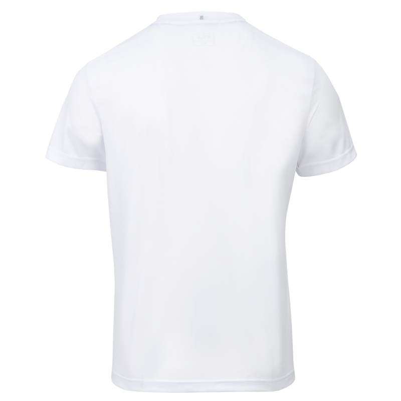 Moška športna majica FILA T-Shirt Logo Small White v beli barvi z minimalističnim FILA logotipom. Lahka in udobna majica za trening, fitnes, tek ter druge športne aktivnosti.