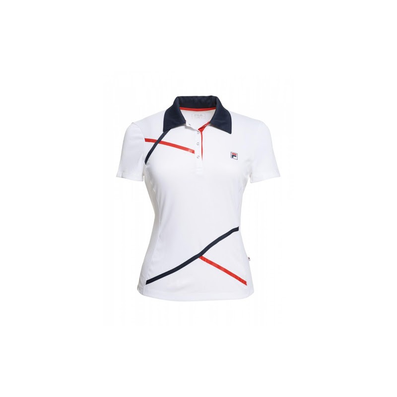Women's polo shirt FILA PAYE designed for playing tennis and other sports activities.