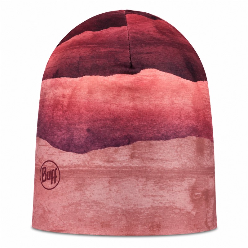 Originalna športna kapa BUFF® EcoStretch Beanie Lise Rosewood z atraktivno rožnato barvno kombinacijo. Obojestranska in raztegljiva konstrukcija iz recikliranih materialov, primerna za tek, pohodništvo, smučanje, kolesarjenje in druge športne aktivnosti v hladnejšem vremenu