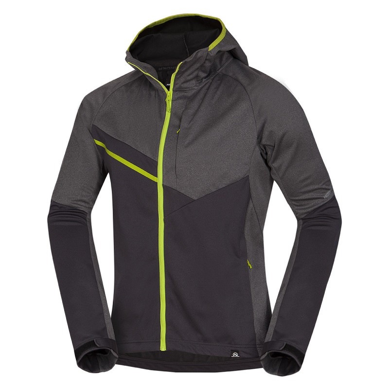 Universal. Quickly ventilates accumulated heat that would otherwise concentrate inside. The softshell jacket with high-tech design will also allow you to travel south.