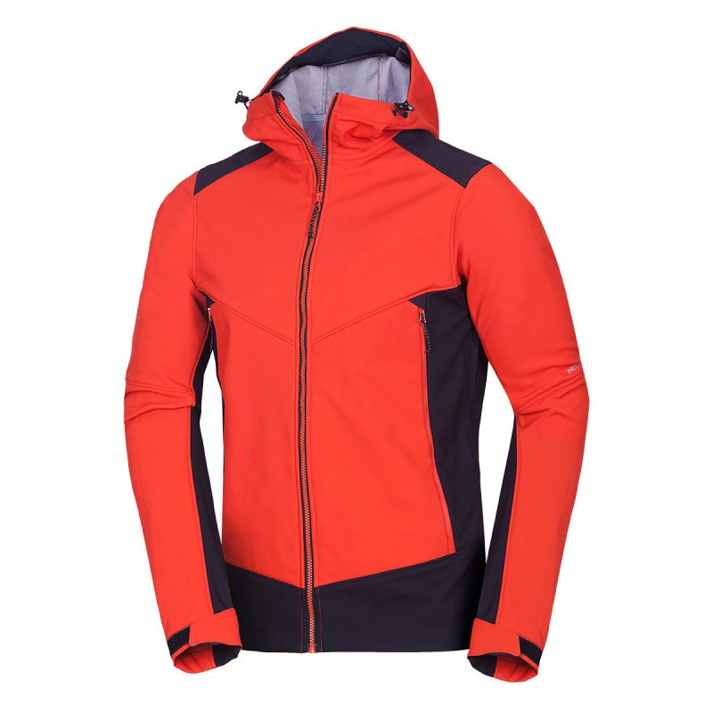 Moška softshell jakna NORTHFINDER MORRIS je outdoor jakna za vse avanture na prostem. Ta jakna je narejena iz visoko zmogljivega 3-slojnega softshell-a s parametri 10.000 mm H₂O / 10.000 g/m²/24h, ki zagotavlja popolno zaščito pred vremenskimi vplivi.