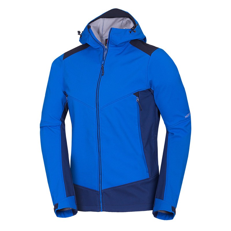 Moška softshell jakna NORTHFINDER MORRIS je outdoor jakna za vse avanture na prostem. Ta jakna je narejena iz visoko zmogljivega 3-slojnega softshell-a s parametri 10.000 mm H₂O / 10.000 g/m²/24h, ki zagotavlja popolno zaščito pred vremenskimi vplivi.