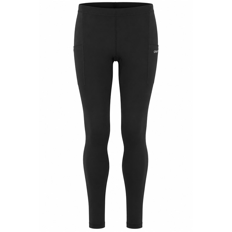 Originalne moške funkcionalne tekaške pajkice CRAFT ADV Essence Warm Tights 3 M Black v črni barvi. Mehka in raztegljiva jersey tkanina z rahlo krtačeno notranjostjo zagotavlja prijetno toplotno udobje med intenzivnimi treningi v hladnem vremenu. Izboljšana elastičnost, nastavljiva notranja vrvica v pasu, dva stranska žepa in odsevni detajli zagotavljajo dodatno funkcionalnost pri jesenskem in zimskem teku.
