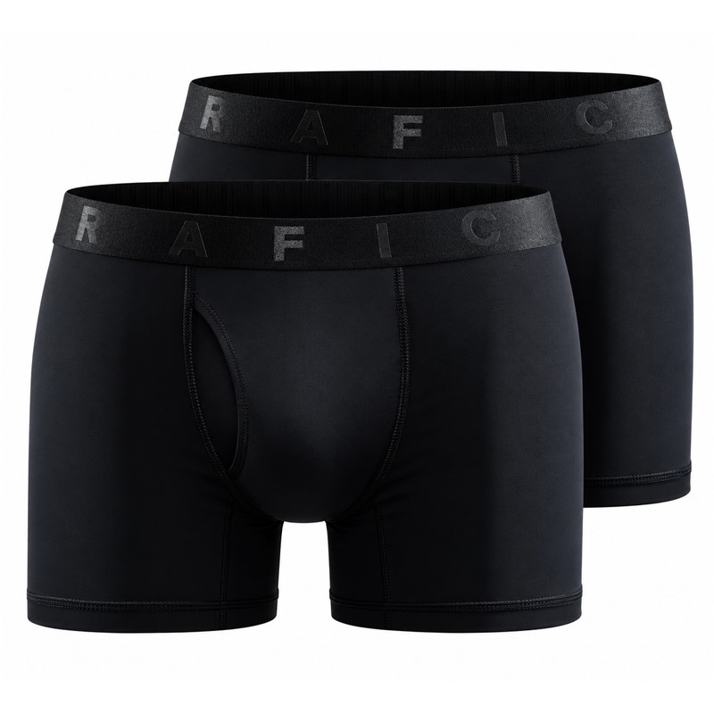 Originalne moške športne boksarice CRAFT Active Boxer 3-Inch 2-Pack M Black v črni barvi. Paket vsebuje dva kosa lahkih, zračnih in raztegljivih spodnjih hlač iz 87 % recikliranega poliestra in 13 % elastana. Funkcionalna konstrukcija učinkovito odvaja vlago in zagotavlja udobno prileganje med tekom, fitnesom, kolesarjenjem, pohodništvom ter vsakodnevno uporabo.