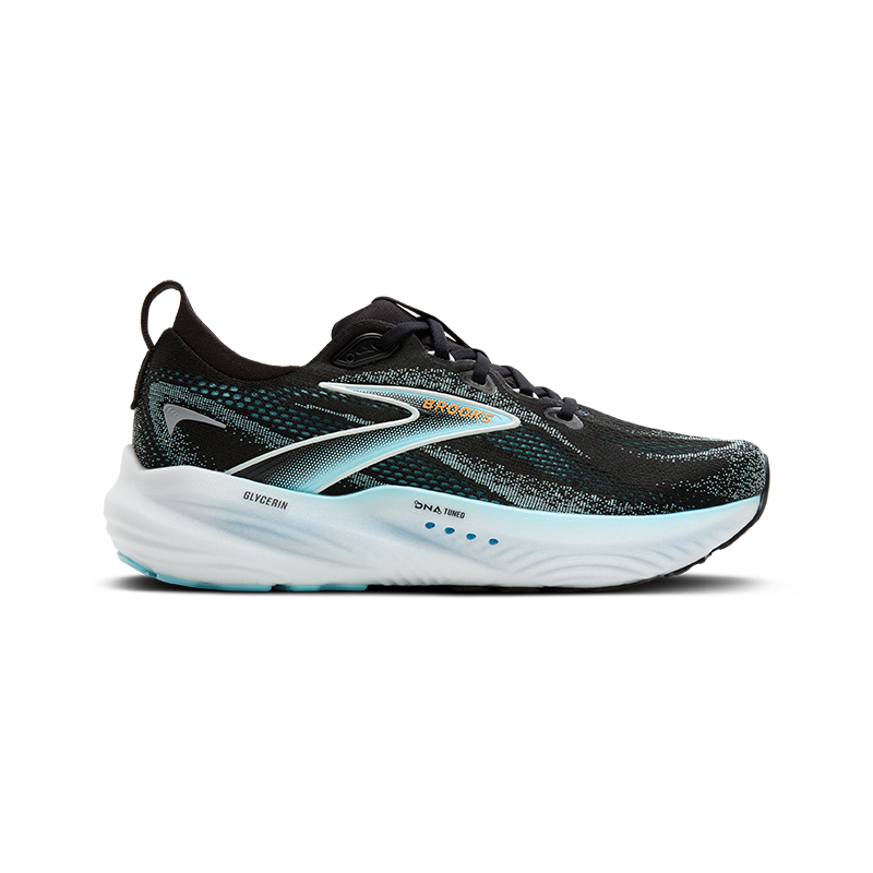 Prenovljeni model Glycerin ponuja DNA Tuned, našo novo blaženje, obogateno z dušikom v srednjem podplatu, ki zagotavlja mehke pristanke in odzivne odrivne korake pri vsakem koraku.