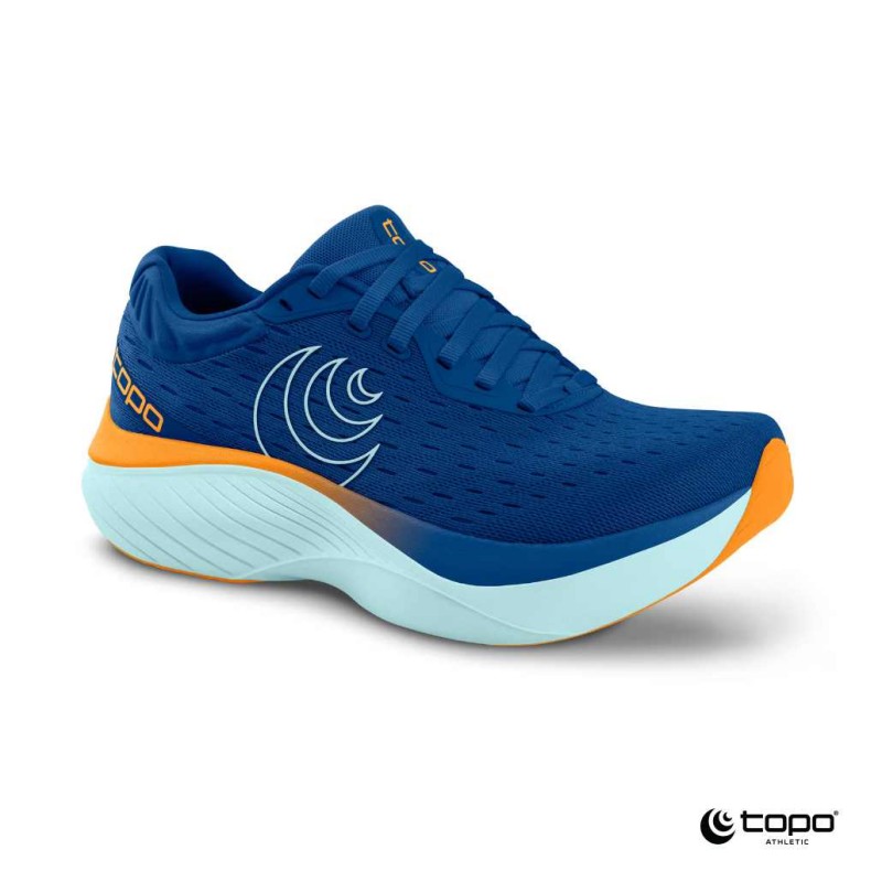 Doživite prelomno udobje tekaških copat Topo Athletic, model Atmos. Naš prvi model z največ blaženja doslej združuje maksimalno blaženje z našim unikatnim prileganjem stopalu.