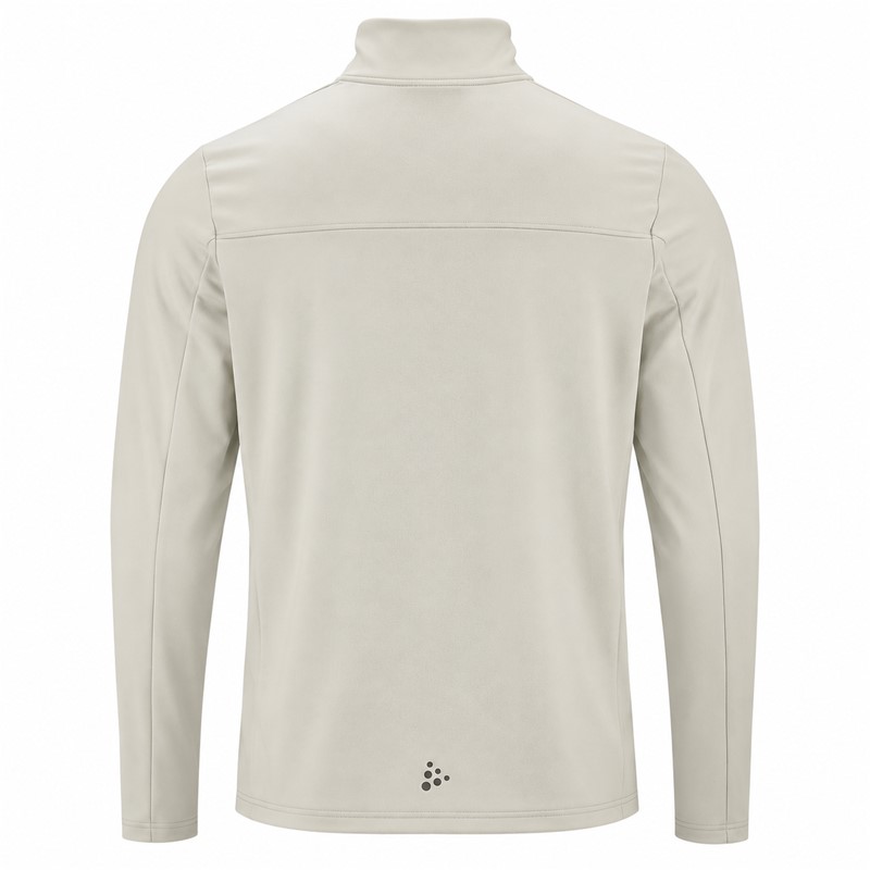 Originalni moški funkcionalni midlayer CRAFT Core Gain Midlayer M Cloud v svetlo sivi barvi. Izdelan iz 88 % recikliranega poliestra in 12 % elastana. Mehka funkcionalna jersey tkanina z rahlo brušeno notranjostjo zagotavlja prijetno toplotno udobje, polovična zadrga omogoča prilagajanje zračenja, oprijet kroj Tight Fit pa udobno prileganje. Primeren za tek, pohodništvo, smučanje, treninge in vsakodnevno športno uporabo.
