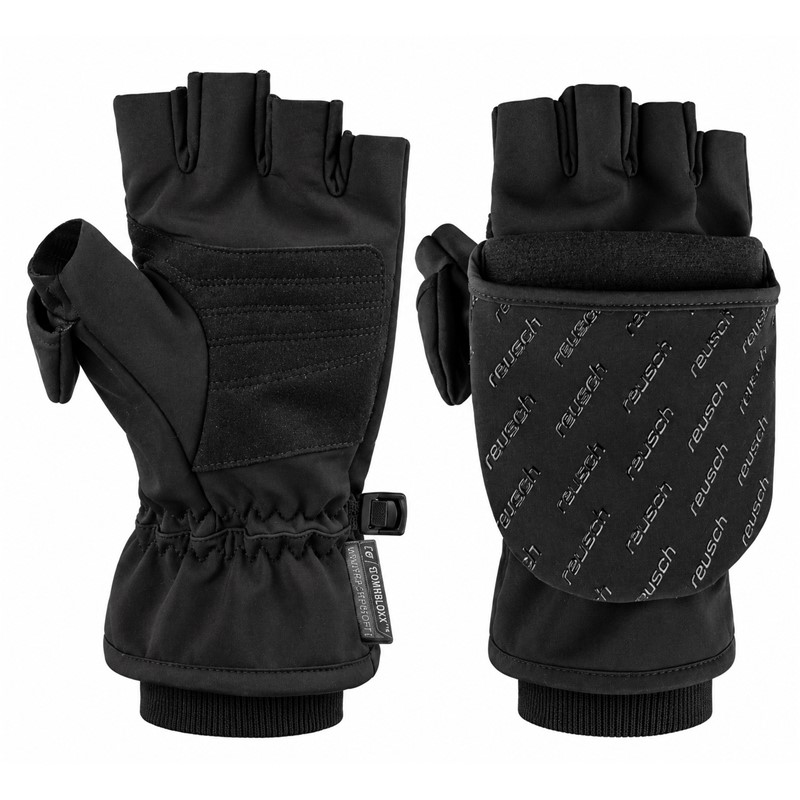 Multifunkcijske rokavice REUSCH DEXX CONVERTIBLE STORMBLOXX™ v barvi BLACK/SILVER s protivetrno tehnologijo STORMBLOXX™, inovativno zasnovo 2 v 1, preklopno zaščito prstov in palca, ojačano dlanjo iz mikrovlaknenega semiša ter raztegljivim materialom Softshell. Primerne za pohodništvo, fotografiranje, nordijsko hojo in različne aktivnosti na prostem.