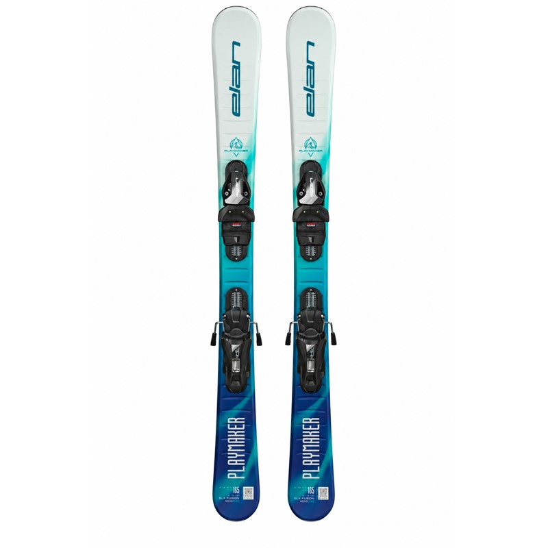 ELAN PLAYMAKER U-FLEX so inovativne otroške freestyle smuči z vezmi EL 4.5 GW, tehnologijo U-Flex s 25 % mehkejšim upogibom, profilom Early Rise Rocker in lahko sredico Synflex za enostavnejše učenje smučanja.