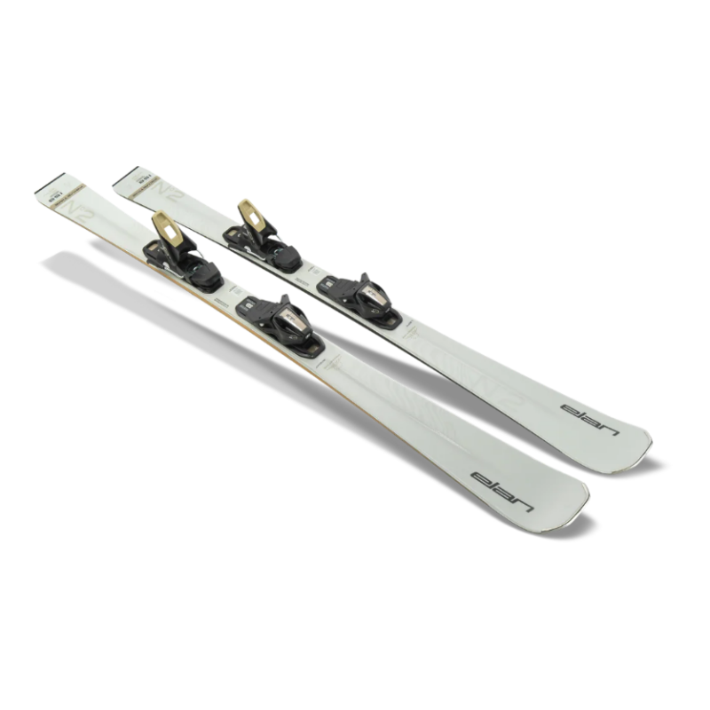 Razstavne ženske smuči ELAN PRIMETIME N2 W WHT 2025/2026 za popolne carving zavoje. Lahkotne, stabilne in enostavne za nadzor – idealne za urejene proge. Odlična cena v AS Sport Outlet.