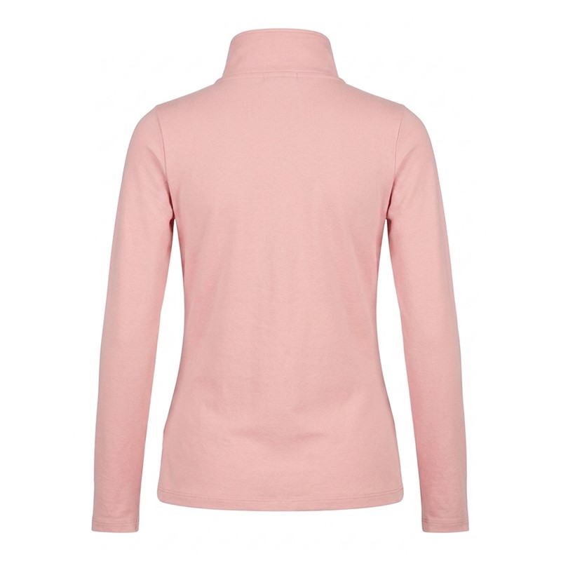 Women's pullover with zipper REUSCH PINK