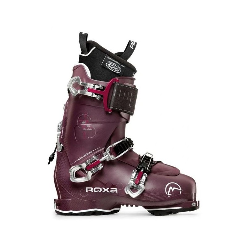 Women's ROXA R3W 95 TI IR GW ski boots are lightweight and high-performing. The ROXA R3W 95 TI IR GW is intended for female skiers on large mountain slopes who use 